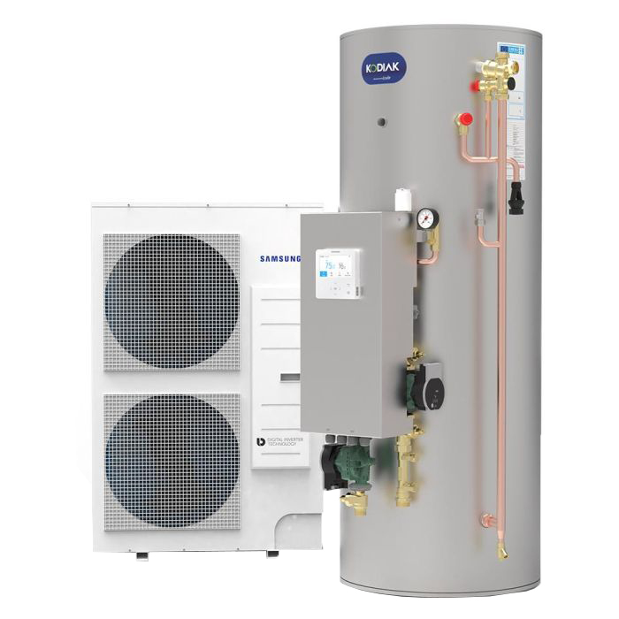 Samsung Monobloc Air Source Heat Pump 16kW With Joule Kodiak 300ltr Std Cylinder