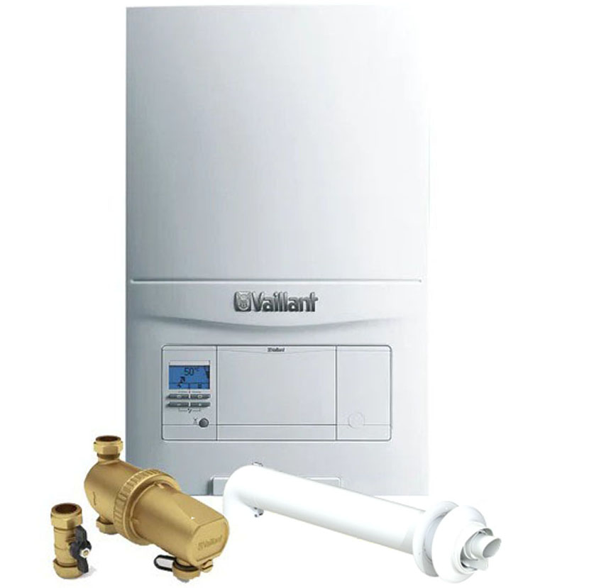 Vaillant ecoFIT Pure 835 ErP Combi Boiler With Filter & Horizontal Flue Restart Pack