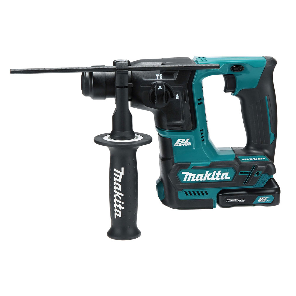 Makita Cordless CXT Brushless SDS Plus Rotary Hammer Drill 2 x 4.0Ah Lithium-Ion Batteries With Charger & Case 12V