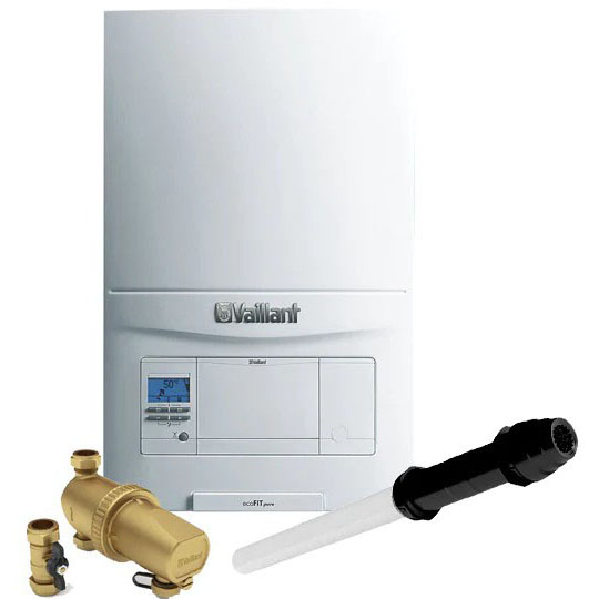 Vaillant ecoFIT Pure 825 ErP Combi Boiler With Filter & Vertical Flue Restart Pack