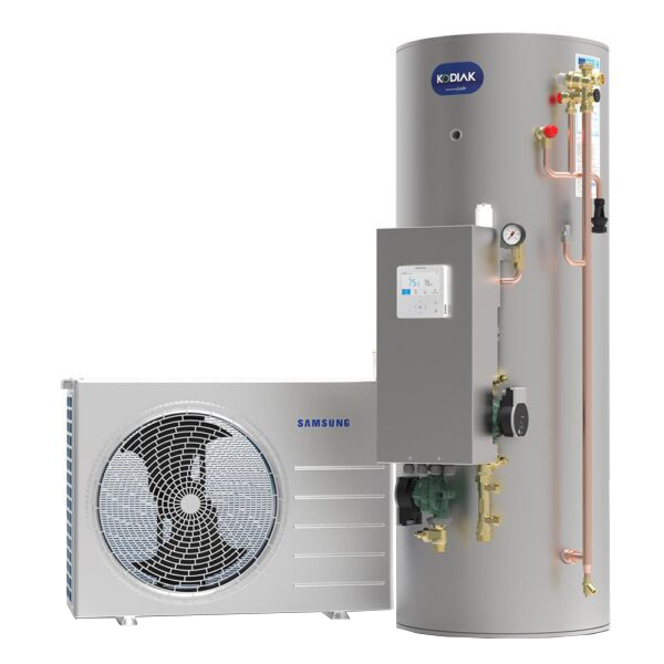 Samsung Monobloc Air Source Heat Pump 5kW With Joule Kodiak 170ltr Slimline Cylinder
