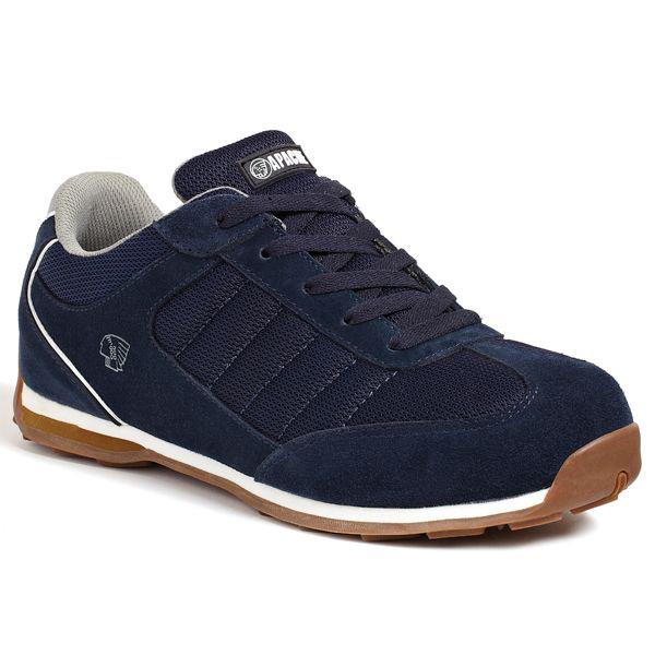 Apache Strike Suede Retro Safety Trainer Navy Size 8