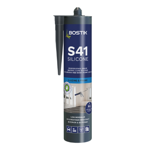 Bostik S41 Neutral Cure Low Modulus Acetoxy Window & Door Frame Silicone Brown 310ml