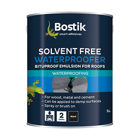 Bostik Solvent Free Bituproof Emulsion Waterproofer For Roofs 5ltr