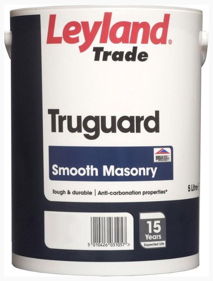 Leyland Trade Truguard Smooth Masonry Paint Quarry Red 5ltr