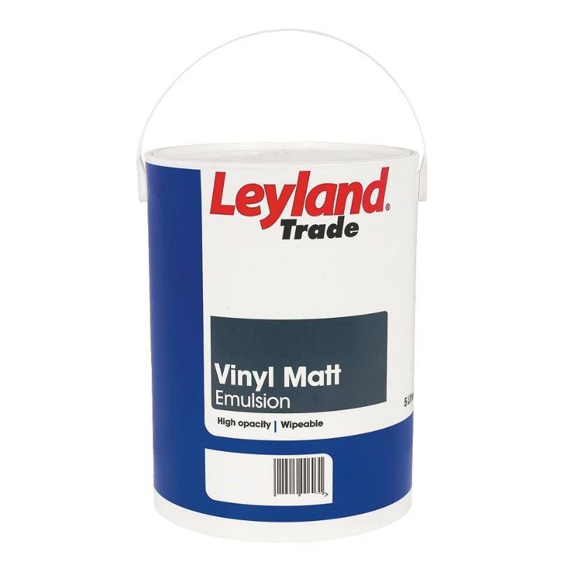 Leyland Trade Vinyl Matt Paint Black 5ltr