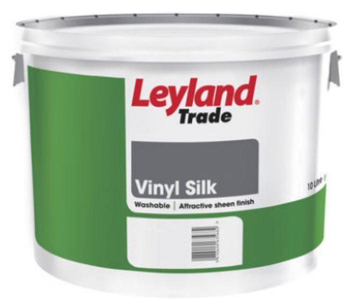 Leyland Trade Vinyl Silk Paint Magnolia 10ltr