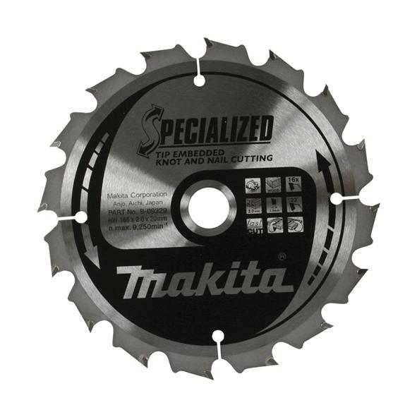 Makita Specialized Tip Embedded Blade TCT Saw Blade 185x16mm 24T