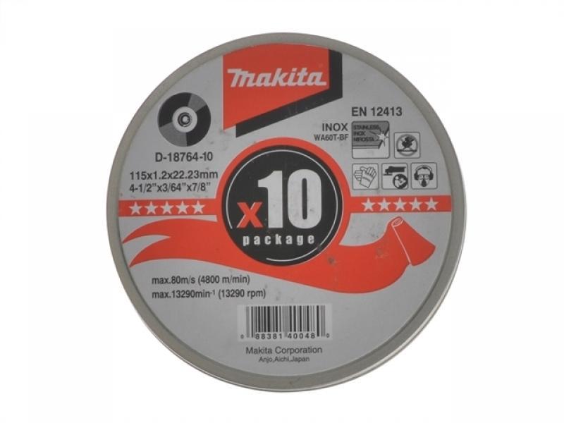 Makita Thin Cutting Disc In Can 115mm 10pk