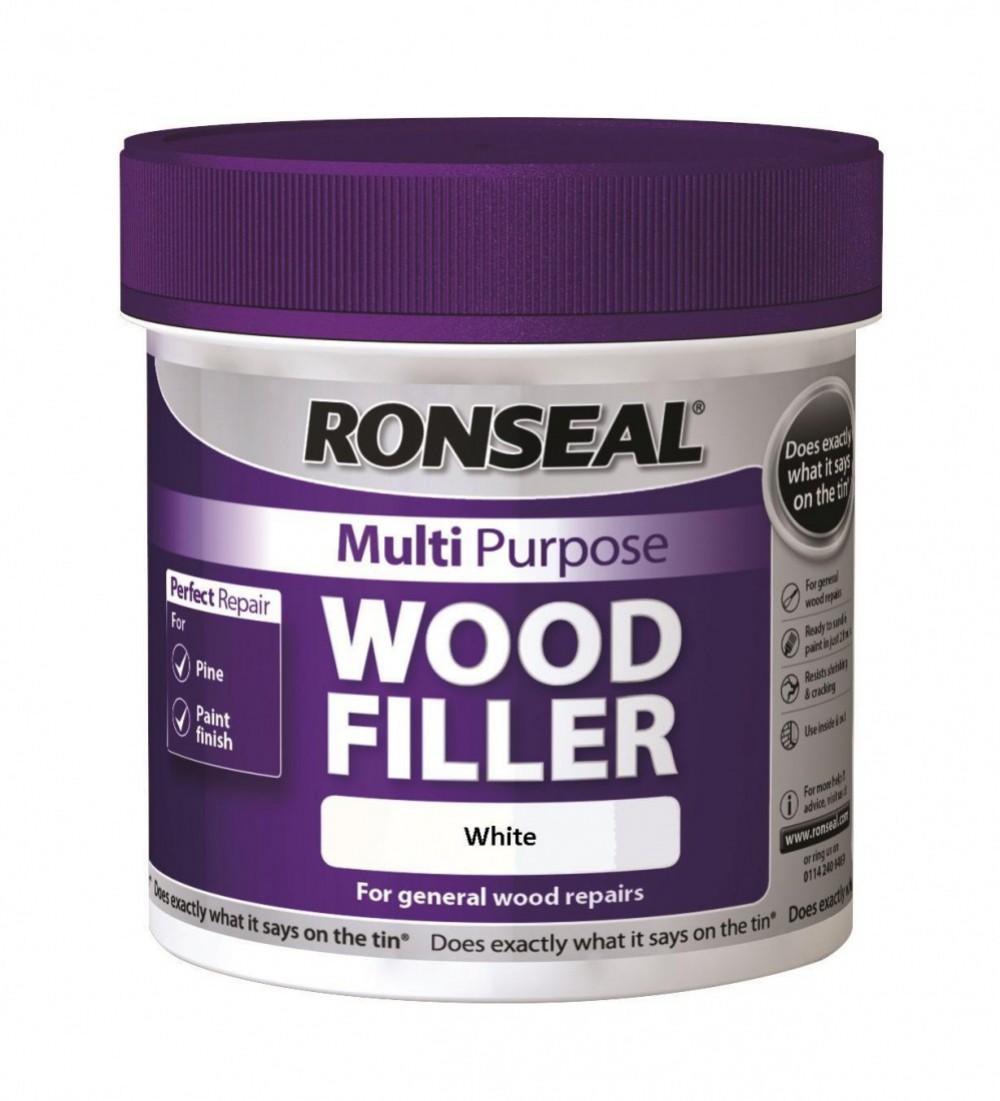 Ronseal Multi Purpose Wood Filler White 465g
