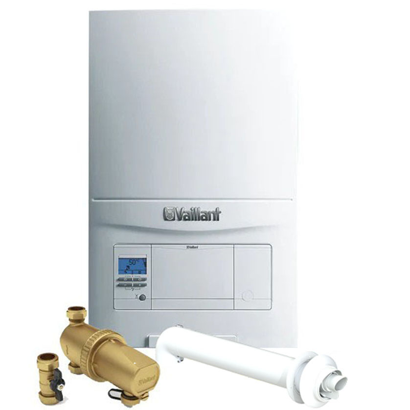 Vaillant ecoFIT Pure 830 ErP Combi Boiler With Filter & Horizontal Flue Restart Pack