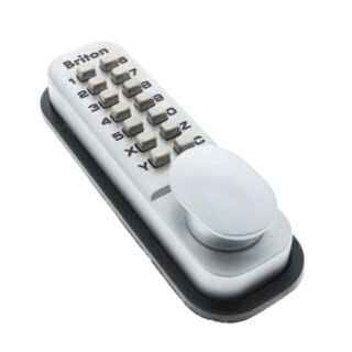 Briton 9160 Mechanical Push Button Code Lock With Hold Open Function Silver