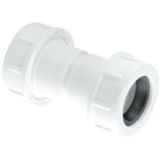 McAlpine Flexible To Rigid Overflow Pipe Straight Connector 25mm x 19/23mm