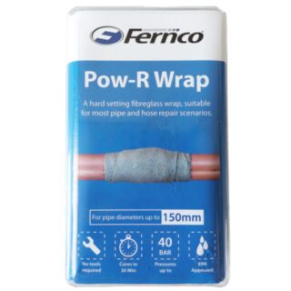 Fernco Pow-R Water Activated Fibreglass Wrap (For 76mm To 150mm Pipe) 100x6400mm