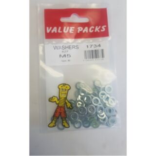 Fastpak Value Pack Washer Steel BZP M5 80pk