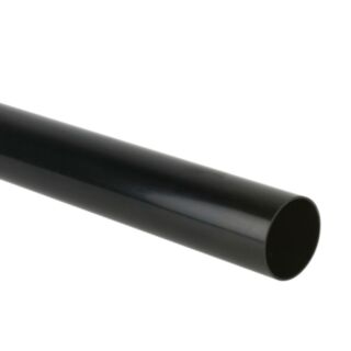 Round Downpipe Black 68mm x 4mtr