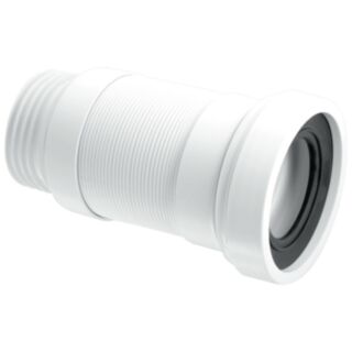 McAlpine Medium Straight Flexible WC Connector Outlet 3½
