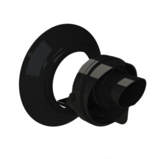 Vaillant Horizontal Terminal Flue Kit Black 100mm