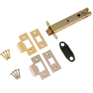 Eclipse Tubular Supa Latch HD Satin Chrome Plated /Polished Brass