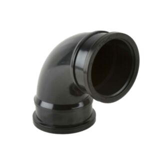 Solvent Weld Soil 135° Bend Single Socket Spigot PVCu Black 110mm