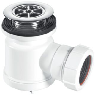 McAlpine Shower Trap With 70mm Chrome Plated Flange & Universal Outlet 1½