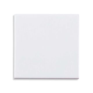 Classic Wall Tile Ceramic Satin Matt White 6x100x100mm 100pk