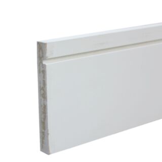 18x119mm Shadow Groove Skirting MDF Primed White