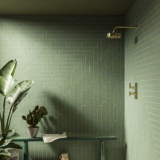 Malaga Wall & Floor Tile Porcelain Matt Green 9x60x246mm 34pk