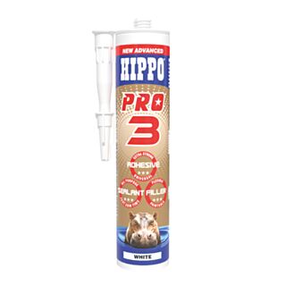 HIPPO PRO3 Adhesive Sealant & Filler White 290ml