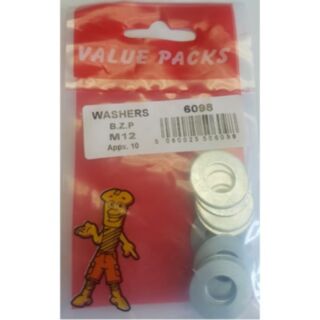 Fastpak Value Pack Washer Steel BZP M12 8pk