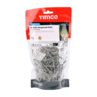 TIMCO Annular Ring Shank Nails Stainless Steel 40x2.65mm 1kg
