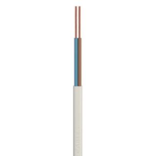 2192Y Cable 2 Core Flat Flex White 0.75mm² x 100mtr