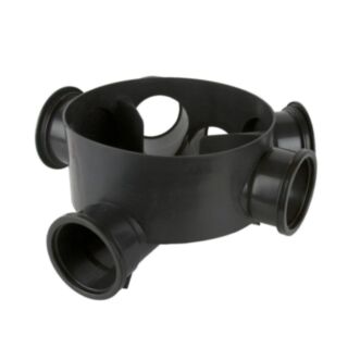 Underground Chamber Base 315mm Wide With 2 x 45° 110mm & 2 x 90° 110mm Branch Inlet