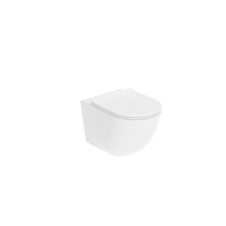 Saneux Air WC Wall Hung Long Projection Pan With Slim Soft Close Seat & Cover