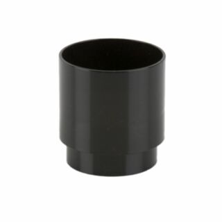 Round Downpipe Pipe Connector Black 68mm