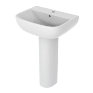 Bathrooms 2 Go 1 Tap Hole Basin With Pedestal Set