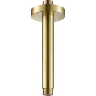 JTP Vos Ceiling Mounted Shower Arm Brushed Brass 150mm