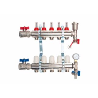 Hetta Pre-Assembled 5 Port Manifold Nickel Plated