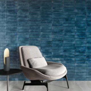 Titan Wall Tile Porcelain Blue 10x60x240mm 36pk