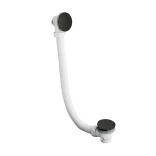 JTP Vos Click Clack Bath Waste & Overflow Fillers Matt Black ½ x 1340mm