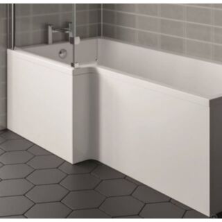 KARTELL K-VIT Elite L Shaped Front Bath Panel White 520x1500mm