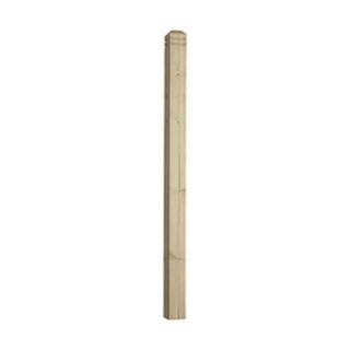 Cheshire Decking Stop Chamfered & Beaded Newel Post Treated Pine 83x83x1500mm