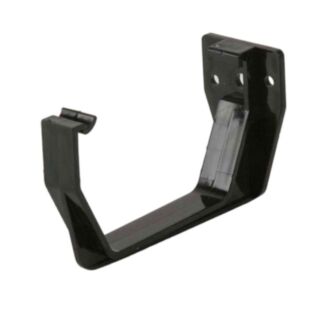 Square Gutter Fascia Bracket Black 114mm