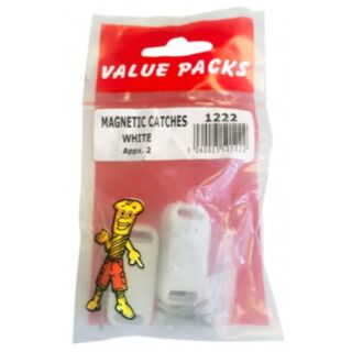 Fastpak Value Pack Catch Magnetic White 2pk