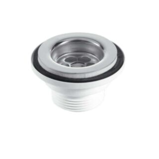 McAlpine 60mm Centre Pin Basin Waste Stainless Steel 1¼
