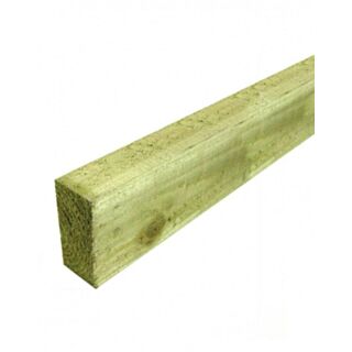 35x100mm Fence Rail Treated Green