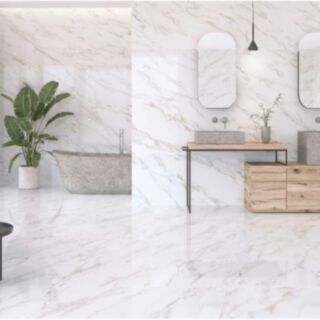 Calacatta Wall & Floor Tile Porcelain Marble Effect Gold Natural Matt 10x600x1200mm