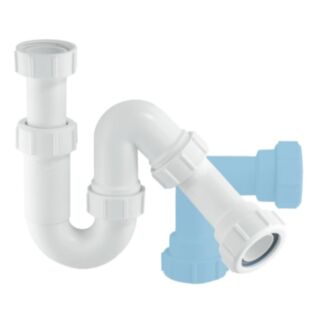 McAlpine 75mm Water Seal Tubular Swivel All One Trap With Multifit Outlet 1½