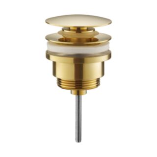 JTP Vos Universal Click Clack Basin Waste Brushed Brass