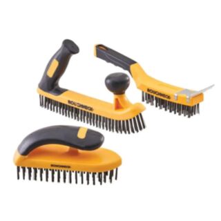 Roughneck Heavy Duty Wire Brush 3pce Set